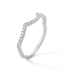 Thumbnail Image 2 of 1/5 CT. T.W. Certified Lab-Created Diamond Contour Anniversary Band in 14K White Gold (F/SI2)