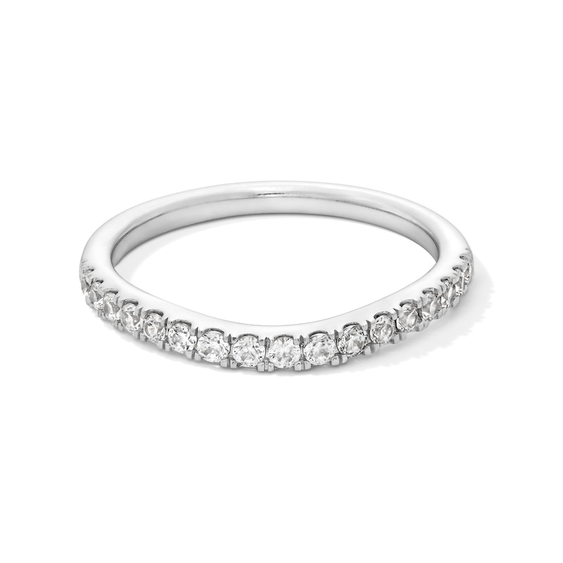 Main Image 1 of 1/3 CT. T.W. Certified Lab-Created Diamond Contour Anniversary Band in 14K White Gold (F/VS2)