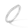 Thumbnail Image 2 of 1/3 CT. T.W. Certified Lab-Created Diamond Contour Anniversary Band in 14K White Gold (F/VS2)