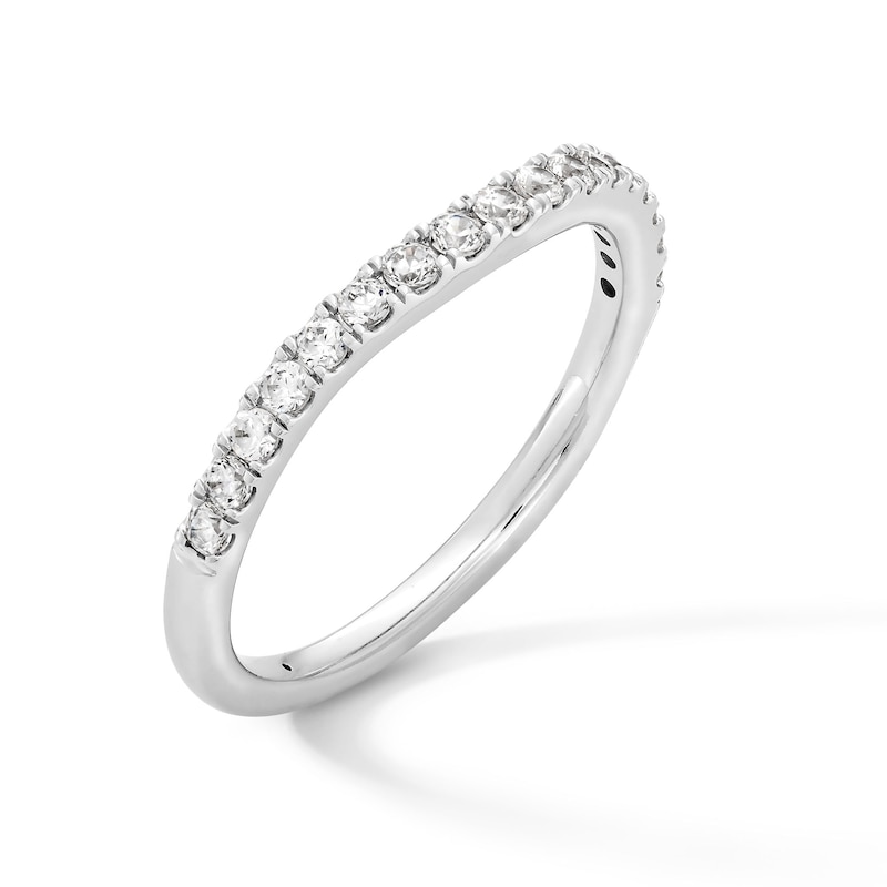 Main Image 2 of 1/3 CT. T.W. Certified Lab-Created Diamond Contour Anniversary Band in 14K White Gold (F/VS2)