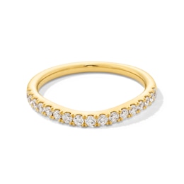 1/3 CT. T.W. Certified Lab-Created Diamond Contour Anniversary Band in 14K Gold (F/VS2)