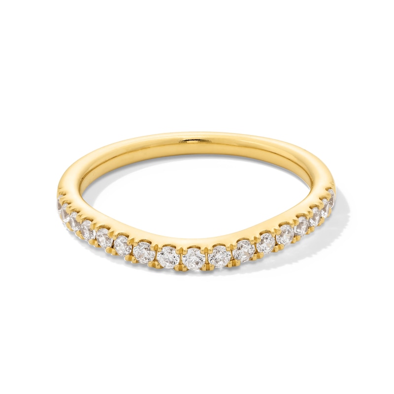 Main Image 1 of 1/3 CT. T.W. Certified Lab-Created Diamond Contour Anniversary Band in 14K Gold (F/VS2)