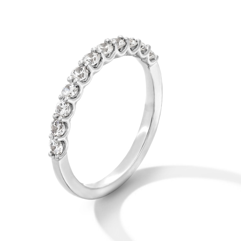 Main Image 2 of 1/2 CT. T.W. Certified Lab-Created Diamond Anniversary Band in 14K White Gold (I/SI2)