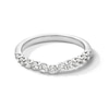 Thumbnail Image 1 of 1/2 CT. T.W. Certified Lab-Created Diamond Contour Anniversary Band in 14K White Gold (I/SI2)