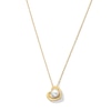 Thumbnail Image 1 of 5.5mm Freshwater Cultured Pearl Tilted Heart Pendant in 10K Gold