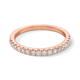 1/3 CT. T.W. Certified Lab-Created Diamond Anniversary Band in 14K Rose Gold (F/VS2)