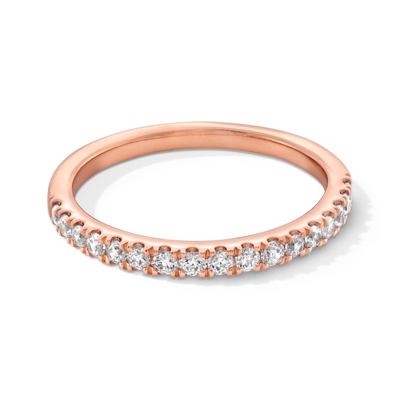 Main Image 1 of 1/3 CT. T.W. Certified Lab-Created Diamond Anniversary Band in 14K Rose Gold (F/VS2)