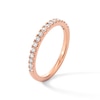 Thumbnail Image 2 of 1/3 CT. T.W. Certified Lab-Created Diamond Anniversary Band in 14K Rose Gold (F/VS2)