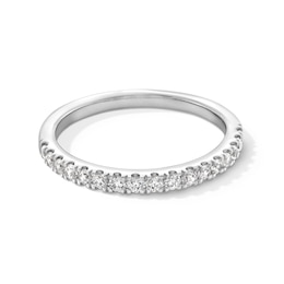 1/3 CT. T.W. Certified Lab-Created Diamond Anniversary Band in 14K White Gold (F/VS2)