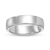 Thumbnail Image 2 of 6.5mm Engravable Euro Comfort-Fit Wedding Band in 10K White Gold (1 Line)