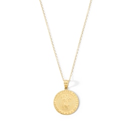 Saint Christopher Medal Pendant in 10K Gold