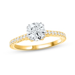 1-1/3 CT. T.W. Certified Lab-Created Diamond Engagement Ring in 14K Gold (F/SI2)