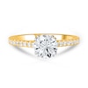 Thumbnail Image 3 of 1-1/3 CT. T.W. Certified Lab-Created Diamond Engagement Ring in 14K Gold (F/SI2)