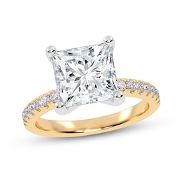 2-1/4 CT. T.W. Princess-Cut Certified Lab-Created Diamond Engagement Ring in 14K Gold (I/SI2)