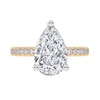 Thumbnail Image 3 of 2-1/4 CT. T.W. Pear-Shaped Certified Lab-Created Diamond Engagement Ring in 14K Gold (I/SI2)