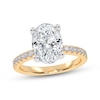 Thumbnail Image 1 of 2-1/4 CT. T.W. Oval Certified Lab-Created Diamond Engagement Ring in 14K Gold (I/SI2)