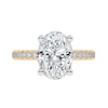 Thumbnail Image 3 of 2-1/4 CT. T.W. Oval Certified Lab-Created Diamond Engagement Ring in 14K Gold (I/SI2)