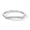 Thumbnail Image 1 of 1/4 CT. T.W. Certified Lab-Created Diamond Contour Band in 14K White Gold (F/SI2)