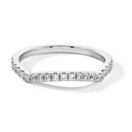 1/4 CT. T.W. Certified Lab-Created Diamond Contour Band in 14K White Gold (F/SI2)