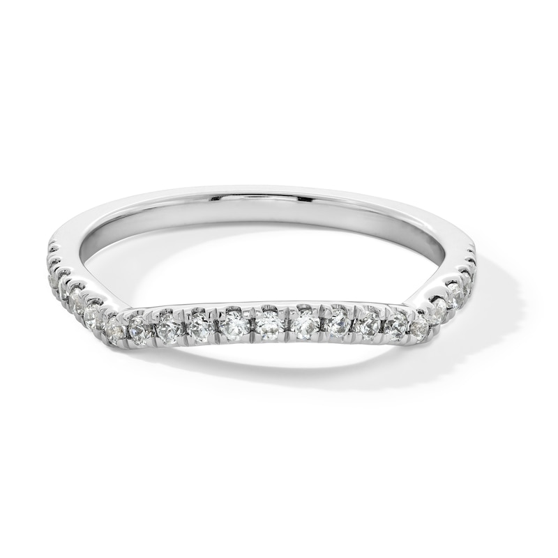 Main Image 1 of 1/4 CT. T.W. Certified Lab-Created Diamond Contour Band in 14K White Gold (F/SI2)