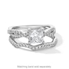 Thumbnail Image 4 of 1/5 CT. T.W. Certified Lab-Created Diamond Contour Band in 14K White Gold (I/SI2)