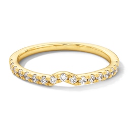 1/4 CT. T.W. Certified Lab-Created Diamond Contour Band in 14K Gold (I/SI2)