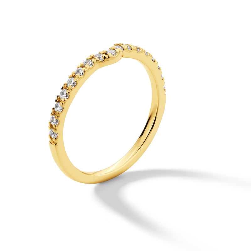 Main Image 2 of 1/4 CT. T.W. Certified Lab-Created Diamond Contour Band in 14K Gold (I/SI2)