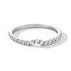 Thumbnail Image 1 of 1/4 CT. T.W. Certified Lab-Created Diamond Contour Band in 14K White Gold (I/SI2)