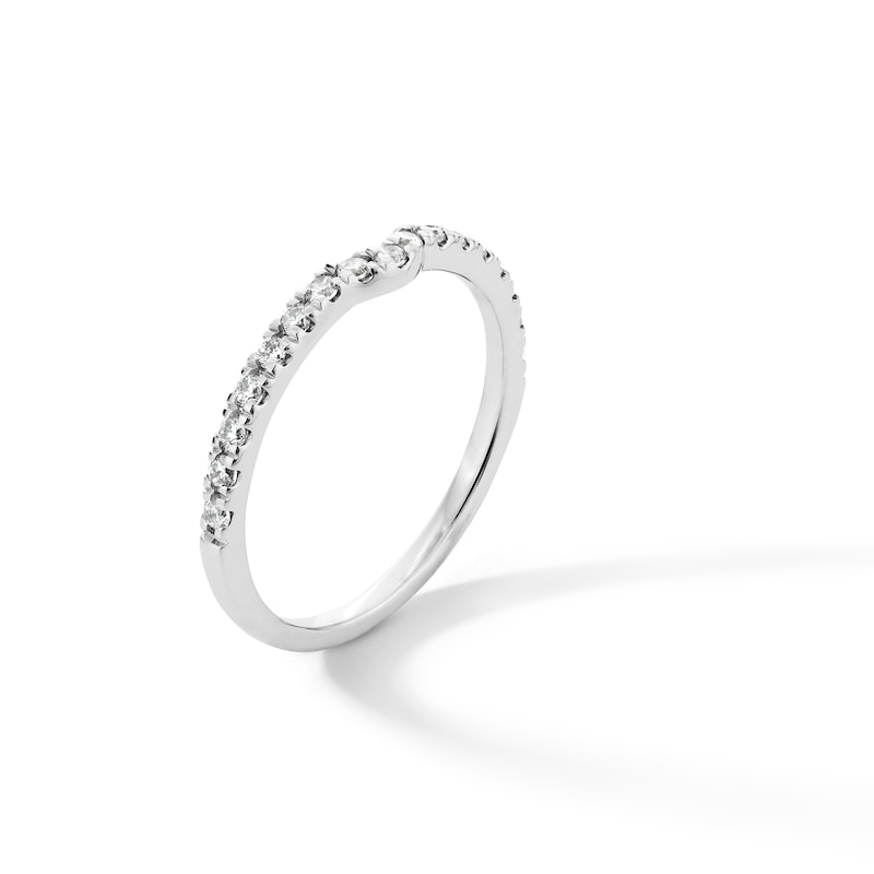 Main Image 3 of 1/4 CT. T.W. Certified Lab-Created Diamond Contour Band in 14K White Gold (I/SI2)