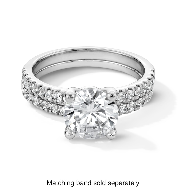 Main Image 5 of 1/4 CT. T.W. Certified Lab-Created Diamond Contour Band in 14K White Gold (I/SI2)