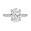 Thumbnail Image 3 of 2-1/4 CT. T.W. Oval Certified Lab-Created Diamond Engagement Ring in 14K White Gold (I/SI2)