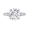 Thumbnail Image 3 of 3-3/4 CT. T.W. Certified Lab-Created Diamond Graduated Shank Engagement Ring in 14K White Gold (I/SI2)