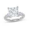 Thumbnail Image 1 of 3-3/4 CT. T.W. Princess-Cut Certified Lab-Created Diamond Graduated Shank Engagement Ring in 14K White Gold (I/SI2)