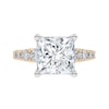 Thumbnail Image 1 of 3-3/4 CT. T.W. Princess-Cut Certified Lab-Created Diamond Graduated Shank Engagement Ring in 14K Gold (I/SI2)