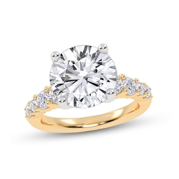 3-3/4 CT. T.W. Certified Lab-Created Diamond Graduated Shank Engagement Ring in 14K Gold (I/SI2)