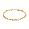 Thumbnail Image 1 of 3.8mm Glitter Rope Chain Bracelet in Solid 14K Gold - 8.5&quot;