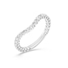 Thumbnail Image 1 of Enchanted Star 3/4 CT. T.W. Certified Lab-Created Diamond Contour Anniversary Band in 14K White Gold (F/VS2)