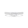 Thumbnail Image 3 of Enchanted Star 3/4 CT. T.W. Certified Lab-Created Diamond Contour Anniversary Band in 14K White Gold (F/VS2)