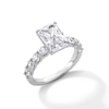 Thumbnail Image 3 of 4 CT. T.W. Radiant-Cut Certified Lab-Created Diamond Engagement Ring in 14K White Gold (F/SI2)