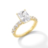 Thumbnail Image 3 of 4 CT. T.W. Radiant-Cut Certified Lab-Created Diamond Engagement Ring in 14K Gold (F/SI2)