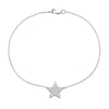 Thumbnail Image 2 of 1/6 CT. T.W. Diamond Star Bracelet in Sterling Silver - 7.25”