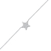 Thumbnail Image 3 of 1/6 CT. T.W. Diamond Star Bracelet in Sterling Silver - 7.25”