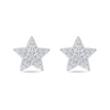 Thumbnail Image 1 of 1/6 CT. T.W. Diamond Star Stud Earrings in Sterling Silver