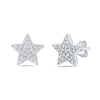 Thumbnail Image 2 of 1/6 CT. T.W. Diamond Star Stud Earrings in Sterling Silver