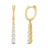 Thumbnail Image 1 of 1/2 CT. T.W. Certified Lab-Created Diamond Graduated Five Stone Linear Drop Earrings in 10K Gold (I/SI2)