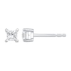 Thumbnail Image 1 of 1/3 CT. T.W. Princess-Cut Certified Lab-Created Diamond Solitaire Stud Earrings in Sterling Silver (F/VS2)