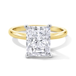 3 CT. Radiant-Cut Certified Lab-Created Diamond Solitaire Engagement Ring in 14K Gold (F/VS2)