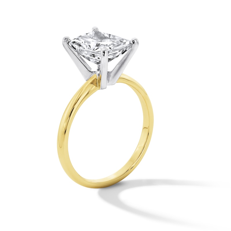 Main Image 3 of 3 CT. Radiant-Cut Certified Lab-Created Diamond Solitaire Engagement Ring in 14K Gold (F/VS2)