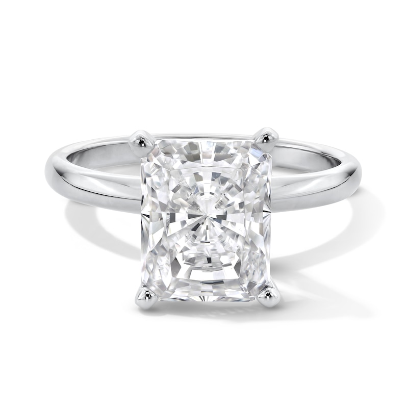 Main Image 1 of 3 CT. Radiant-Cut Certified Lab-Created Diamond Solitaire Engagement Ring in 14K White Gold (F/VS2)