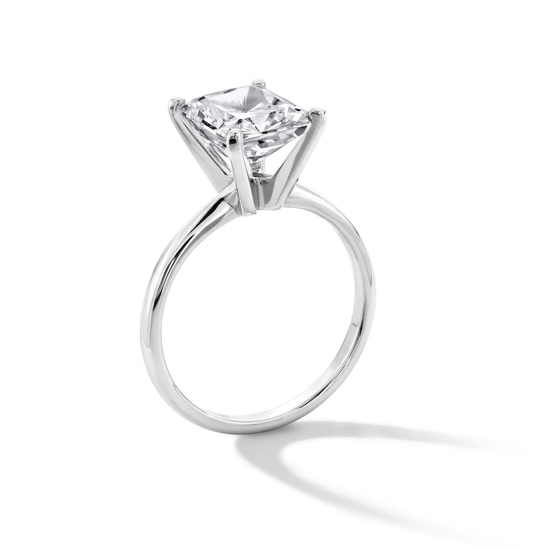 Main Image 3 of 3 CT. Radiant-Cut Certified Lab-Created Diamond Solitaire Engagement Ring in 14K White Gold (F/VS2)